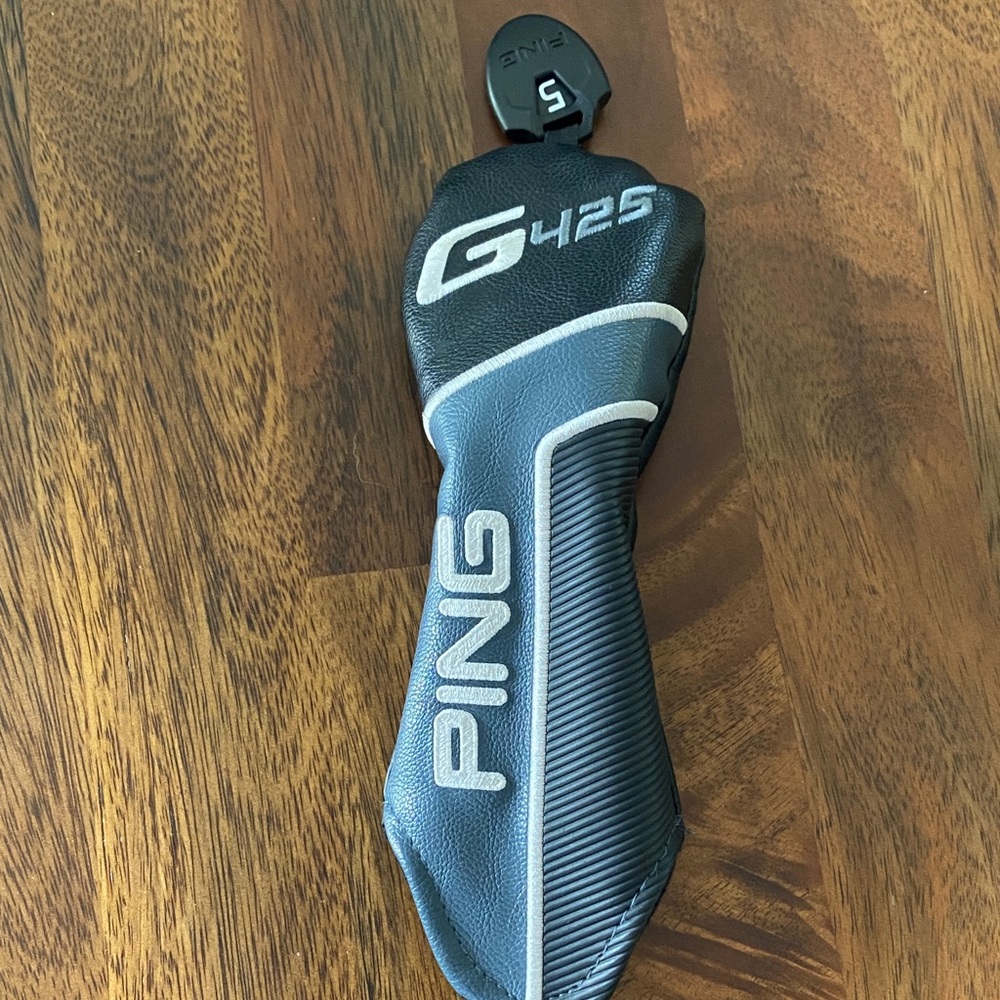 Ping G425 Driver Headcover in Black and Gray with White Accents